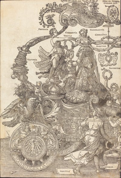 The Triumphal Chariot of Maximilian I (The Great Triumphal Car) [plate 1 of 8] by Albrecht Dürer